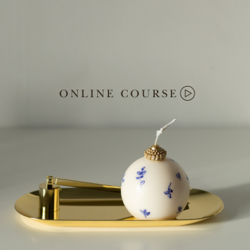 ONLINE kurss “Porcelāna sveces” (LV)